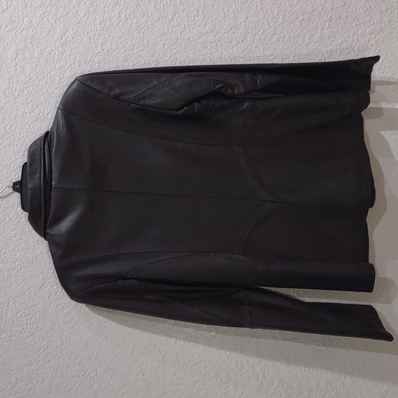 EXCELLED COLLECTION LEATHER JACKET. - Picture 16 of 17